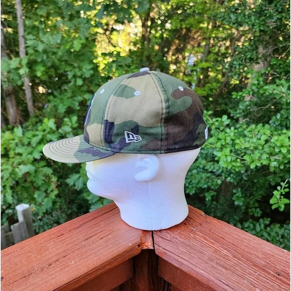 New York Yankees Mens Hat Cap New Era MLB 59Fifty Fitted - Size 7 1/4 Camouflage - Picture 9 of 16